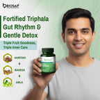 Fortified Triphala — Gut Rhythm & Gentle Detox | 60 Veg Capsules
