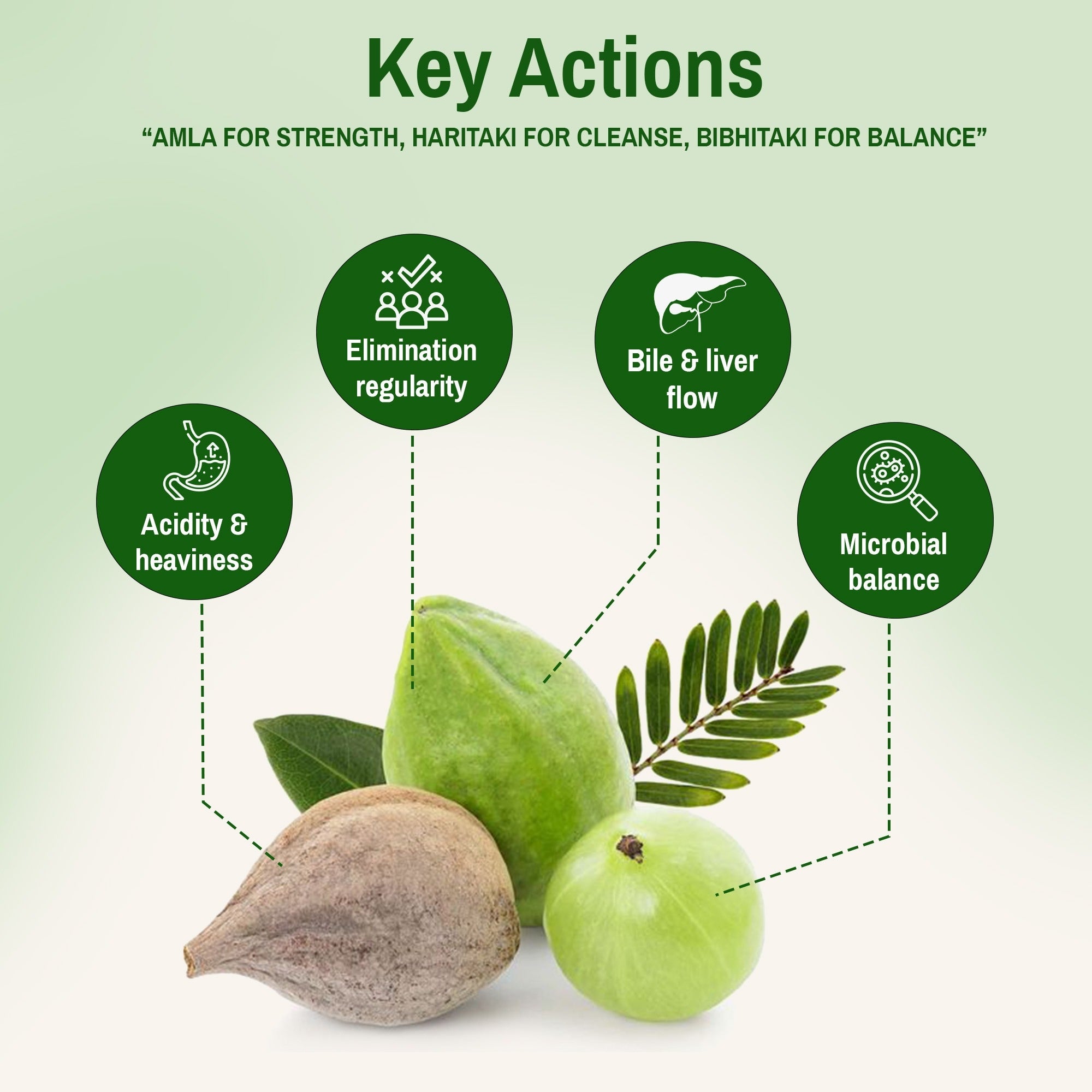 Fortified Triphala — Gut Rhythm & Gentle Detox | 60 Veg Capsules