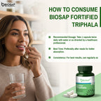 Fortified Triphala — Gut Rhythm & Gentle Detox | 60 Veg Capsules