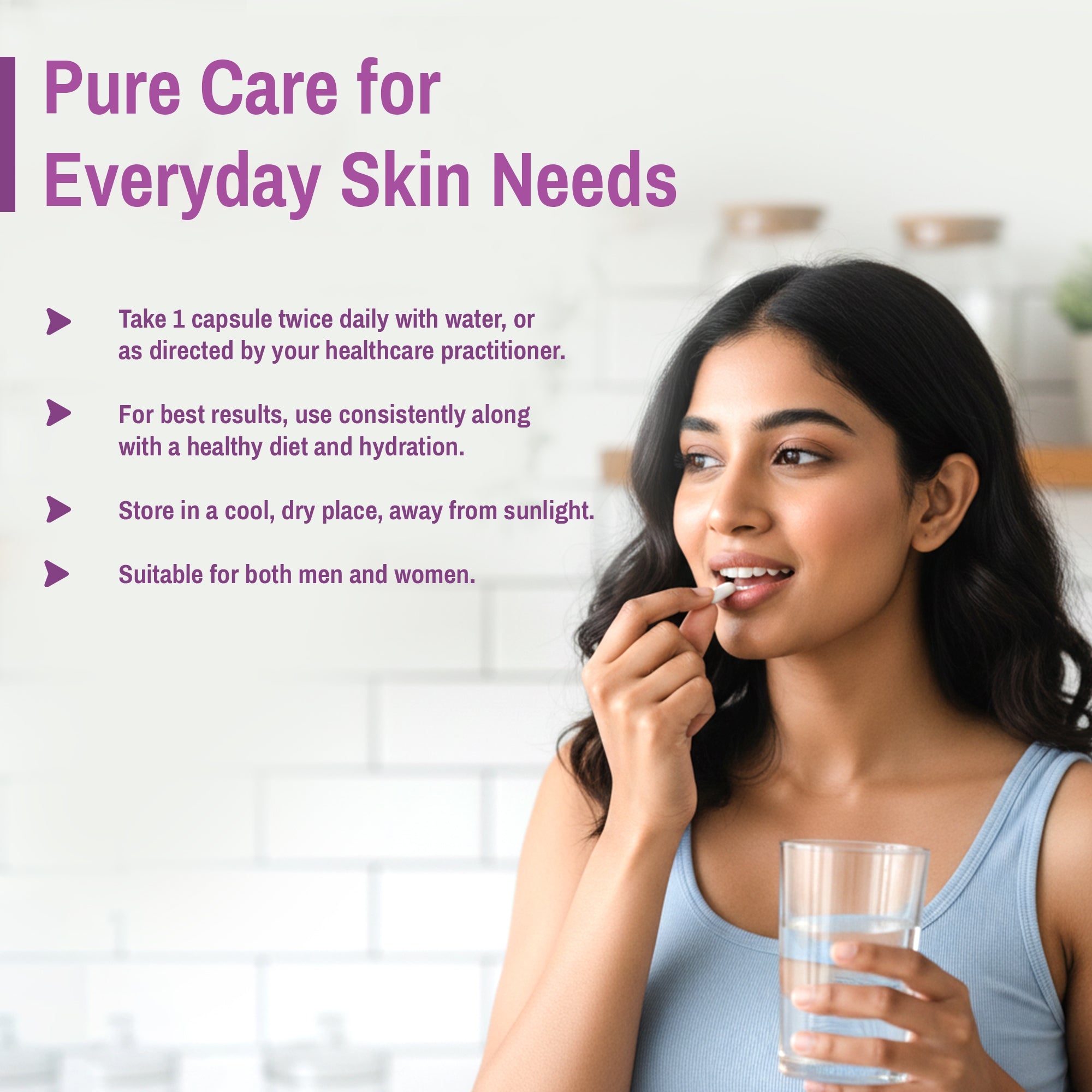 Noderma Capsules | Internal Skin Comfort & Clarity | 60 Veg Capsules