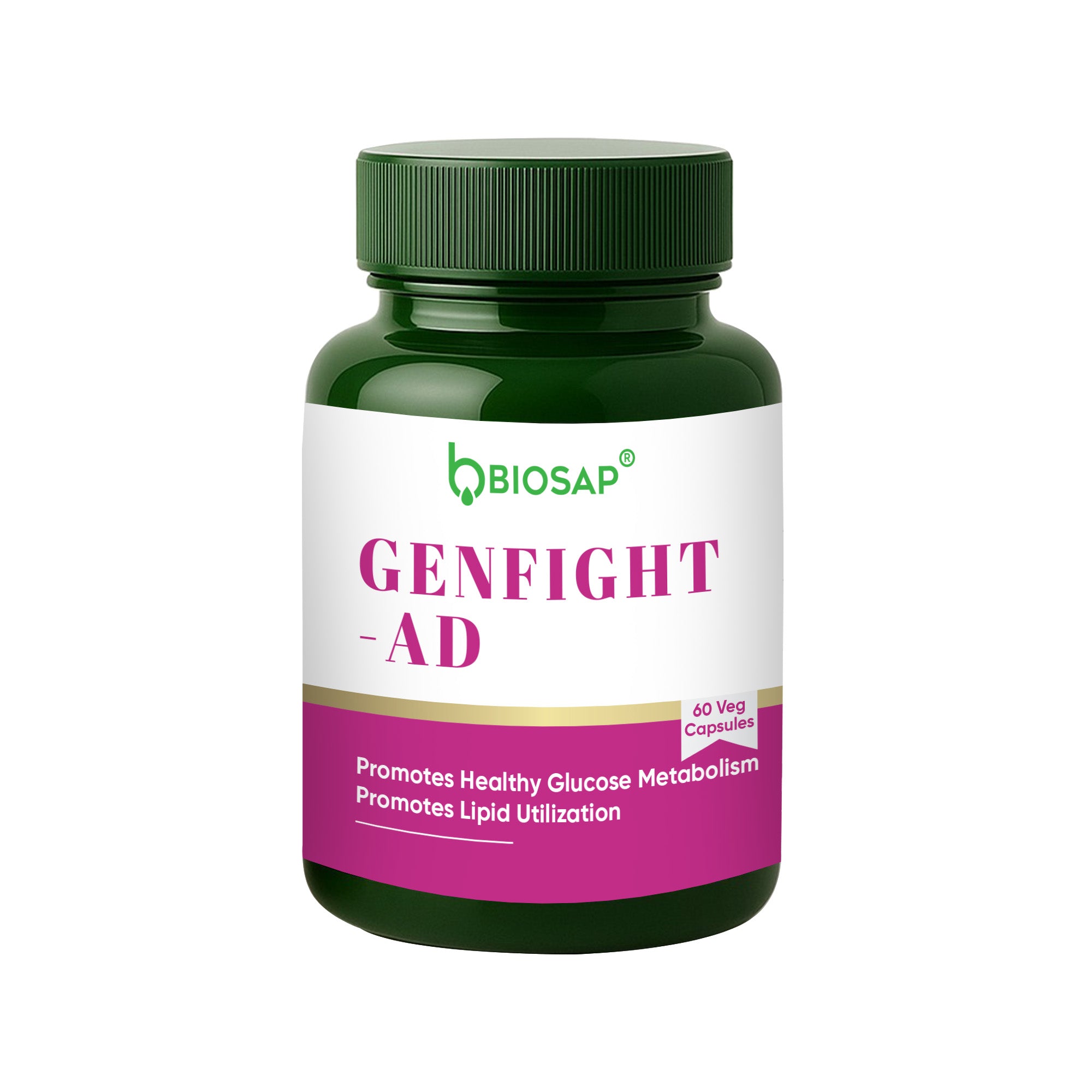 Genfight AD Capsules — Gymnema + Vijaysar Metabolic Support | 60 Veg Capsules