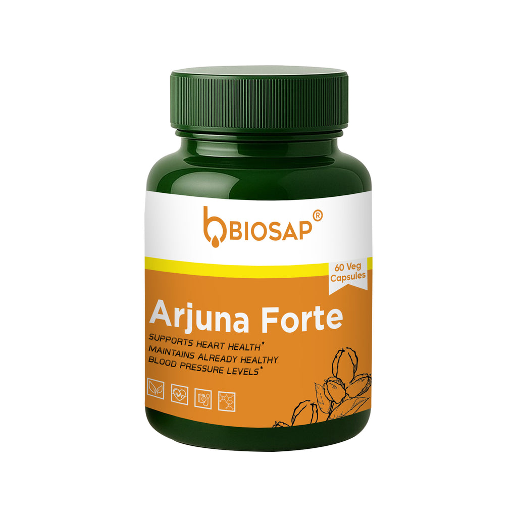 Arjuna Forte Capsules: Advanced Ayurvedic Formula for Heart Support | 60 Veg Capsules