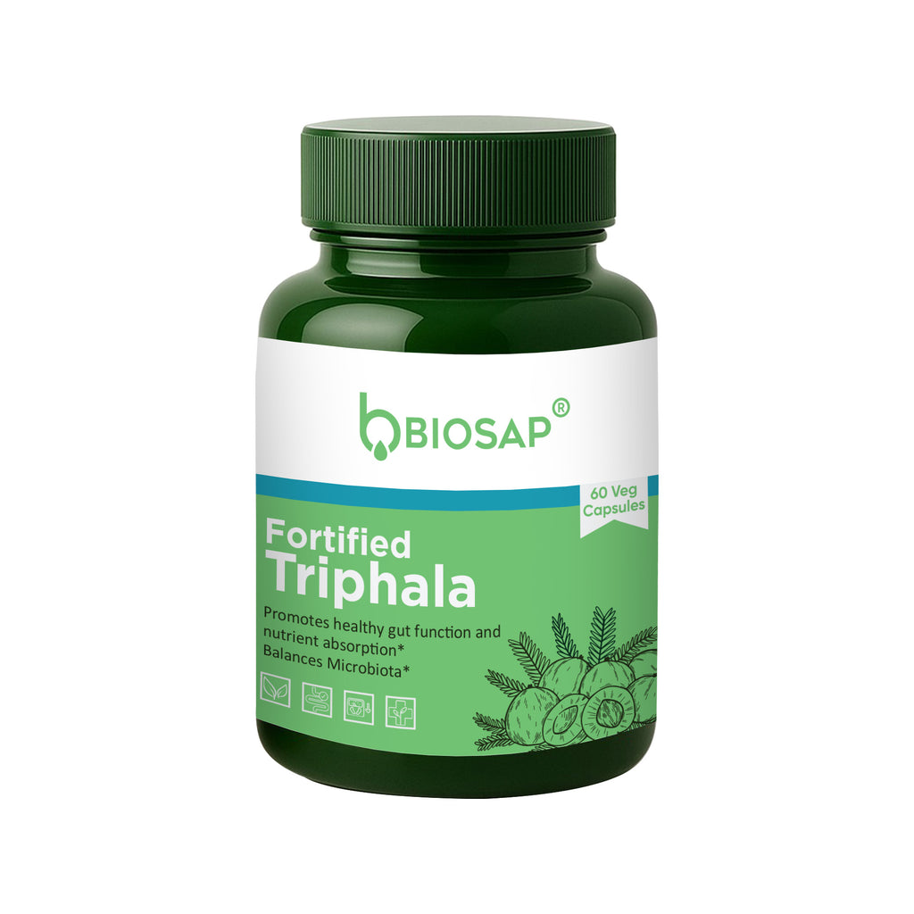 Fortified Triphala — Gut Rhythm & Gentle Detox | 60 Veg Capsules