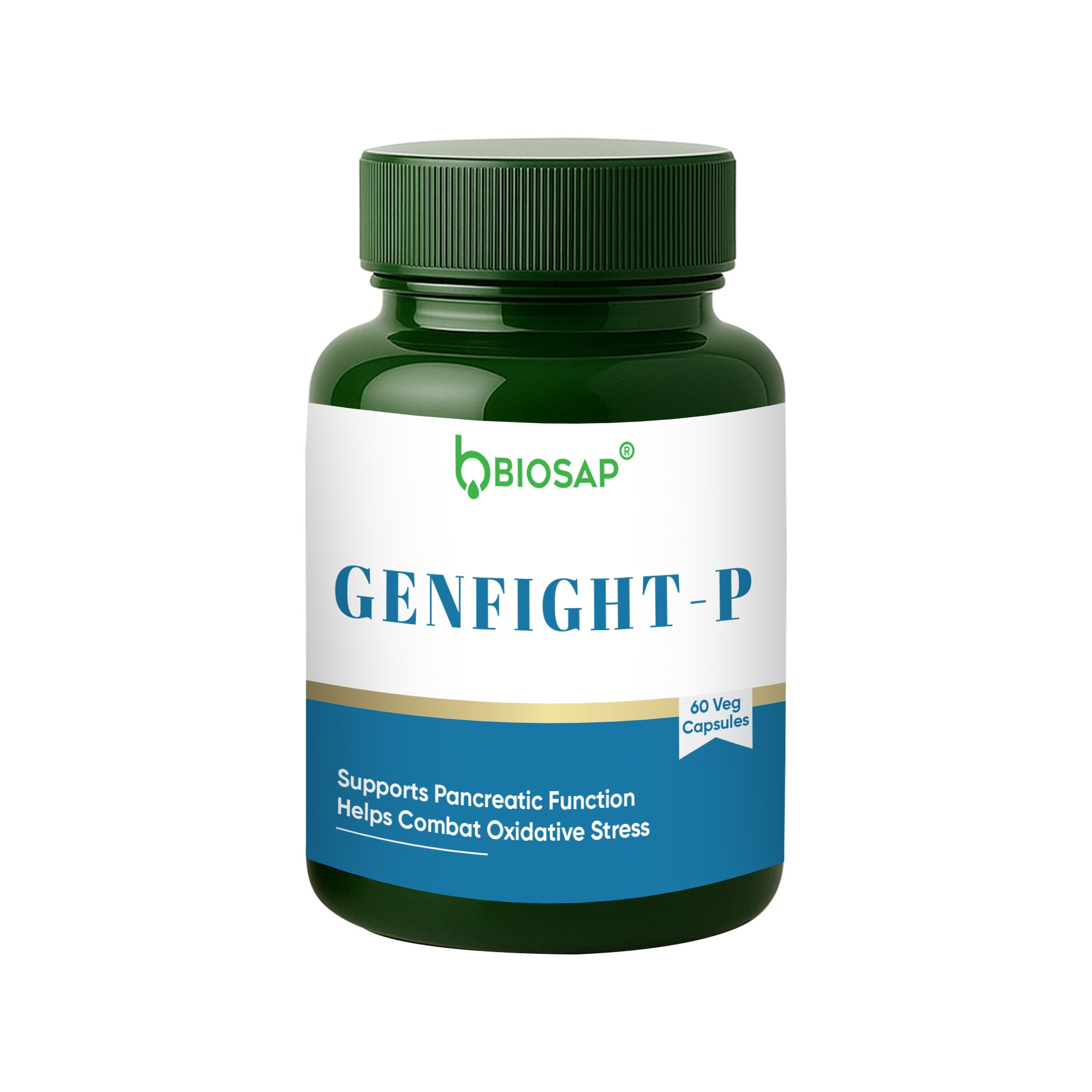 Genfight P Capsules — Pancreatic Tone & Fluid Balance | 60 Veg Capsules