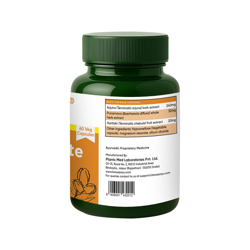 Arjuna Forte Capsules: Advanced Ayurvedic Formula for Heart Support | 60 Veg Capsules