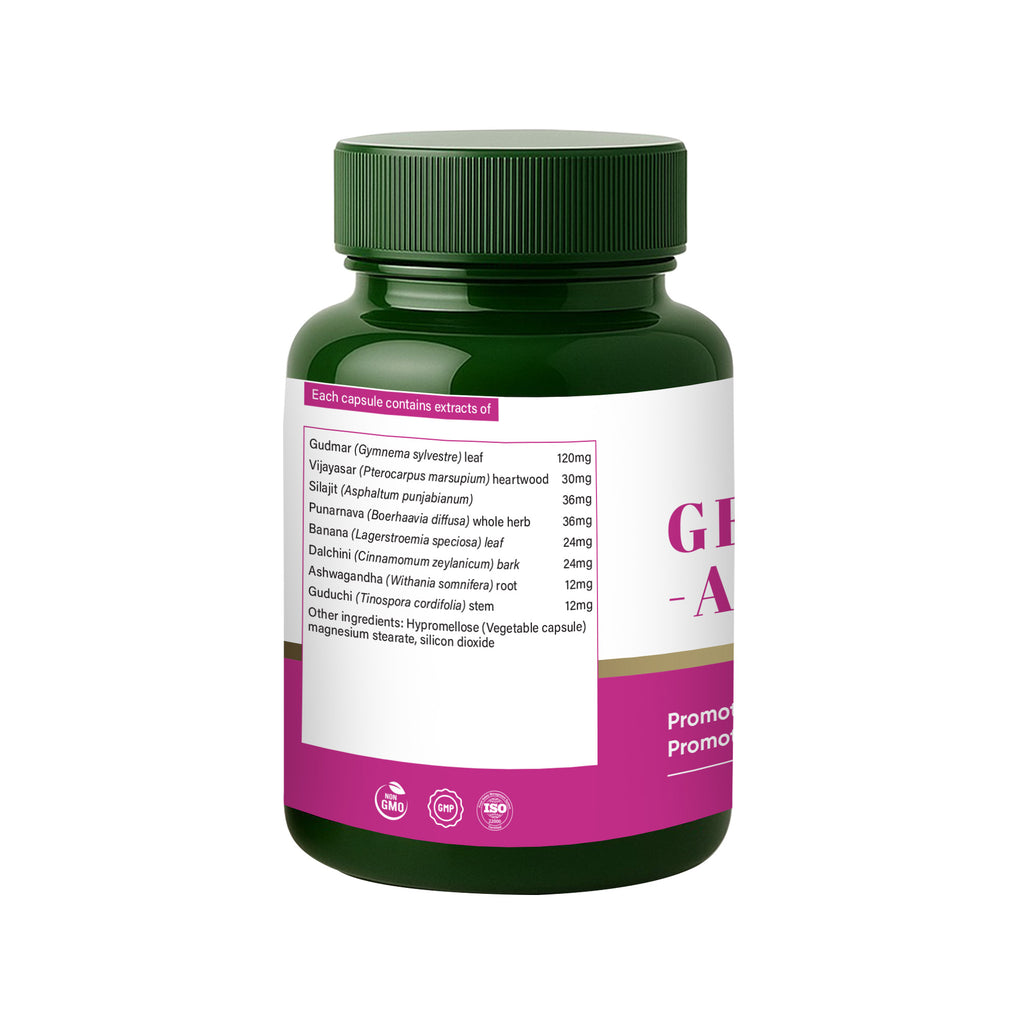 Genfight AD Capsules — Gymnema + Vijaysar Metabolic Support | 60 Veg Capsules