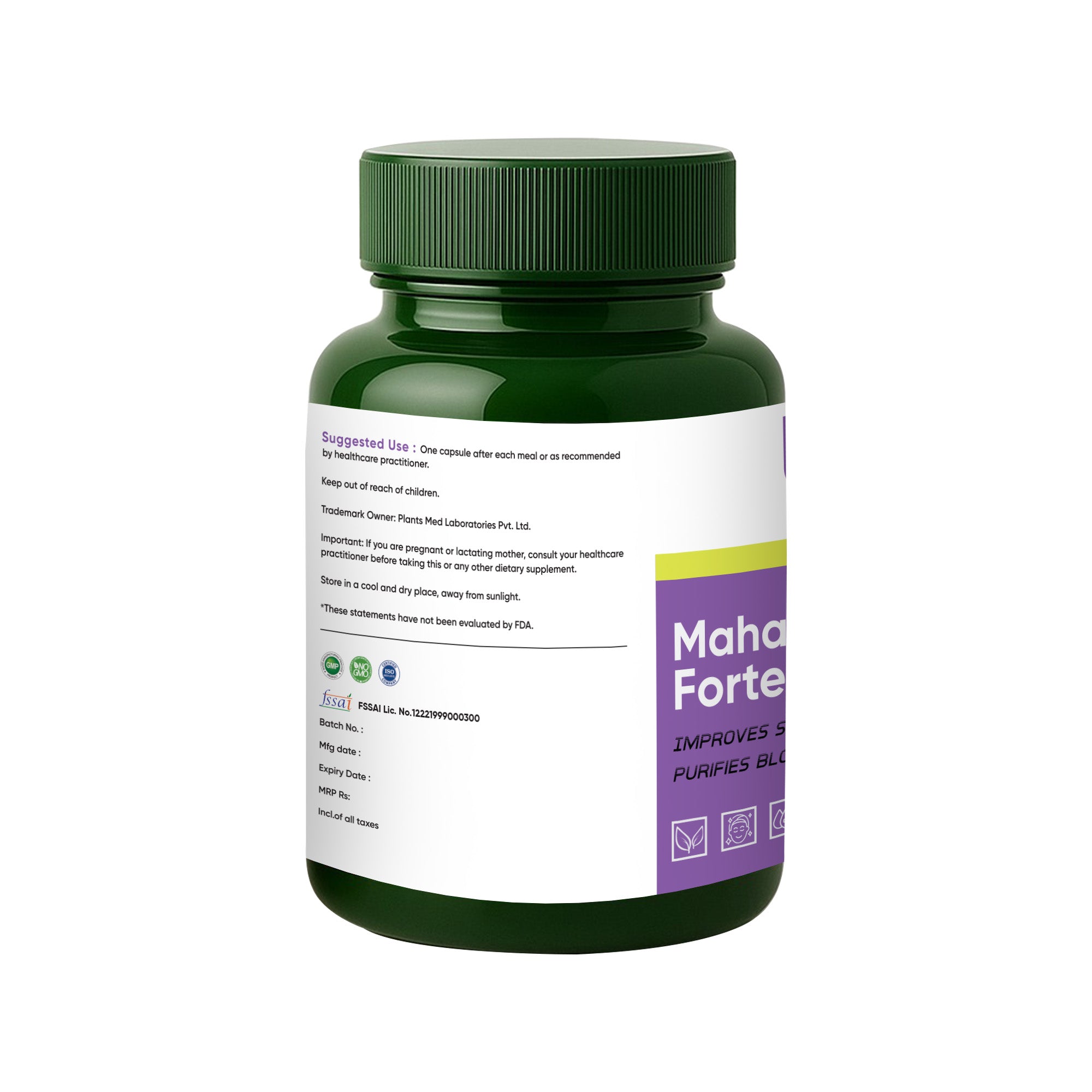 Mahamanjisthadi Capsules | Even-Tone & Inner Cleanse Support | 60 Veg Capsules