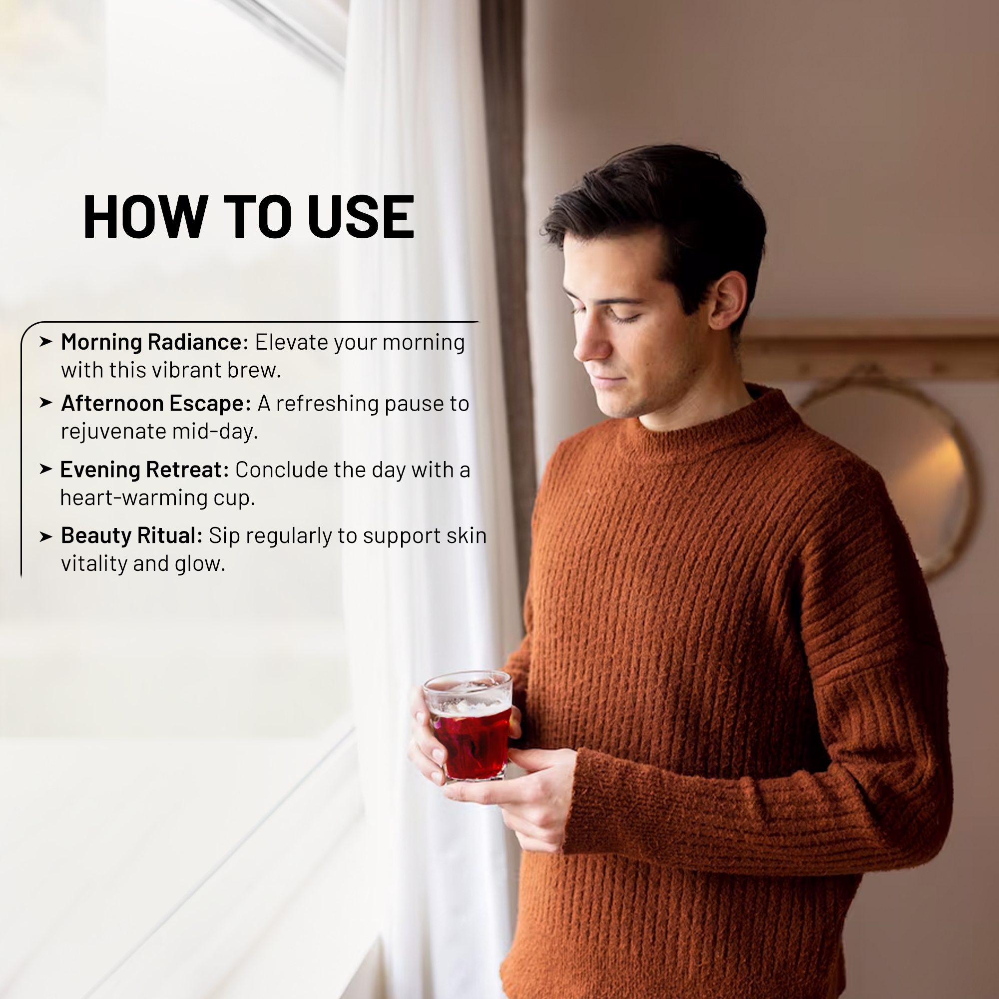 CardinalSip Herbal Infusion — Hibiscus + Berries + Rose | 25 sticks × 2 g