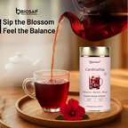 CardinalSip Herbal Infusion — Hibiscus + Berries + Rose | 25 sticks × 2 g