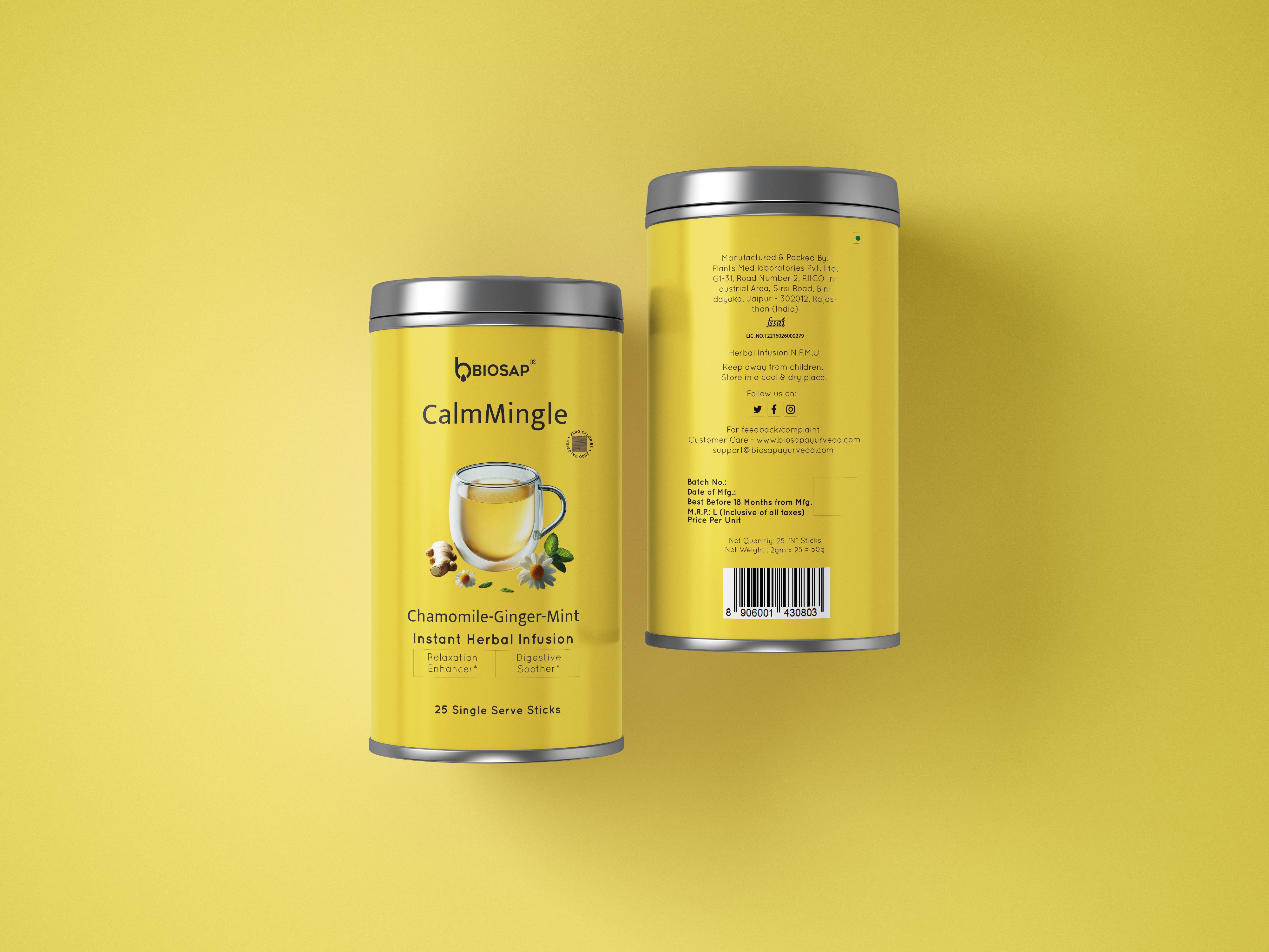 Calm Mingle - Chamomile/Ginger/Mint – BIOSAP