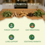 BIOSAP® D-Kuf Tea | Instant Herbal Cough & Throat Comfort Infusuion  | Just Add Hot Water | 25 Sticks x 2 g