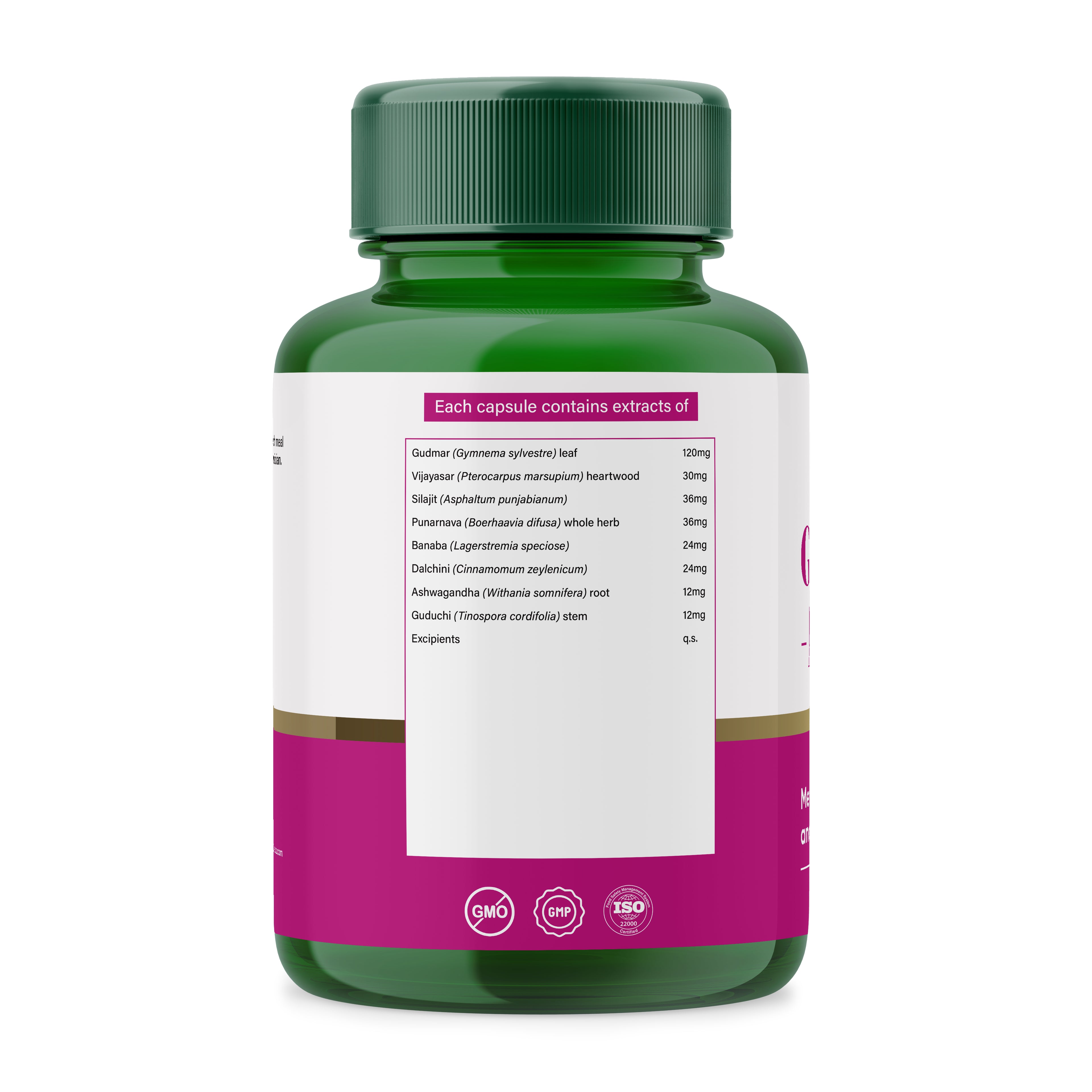 Genfight AD Capsules — Gymnema + Vijaysar Metabolic Support | 60 Veg Capsules