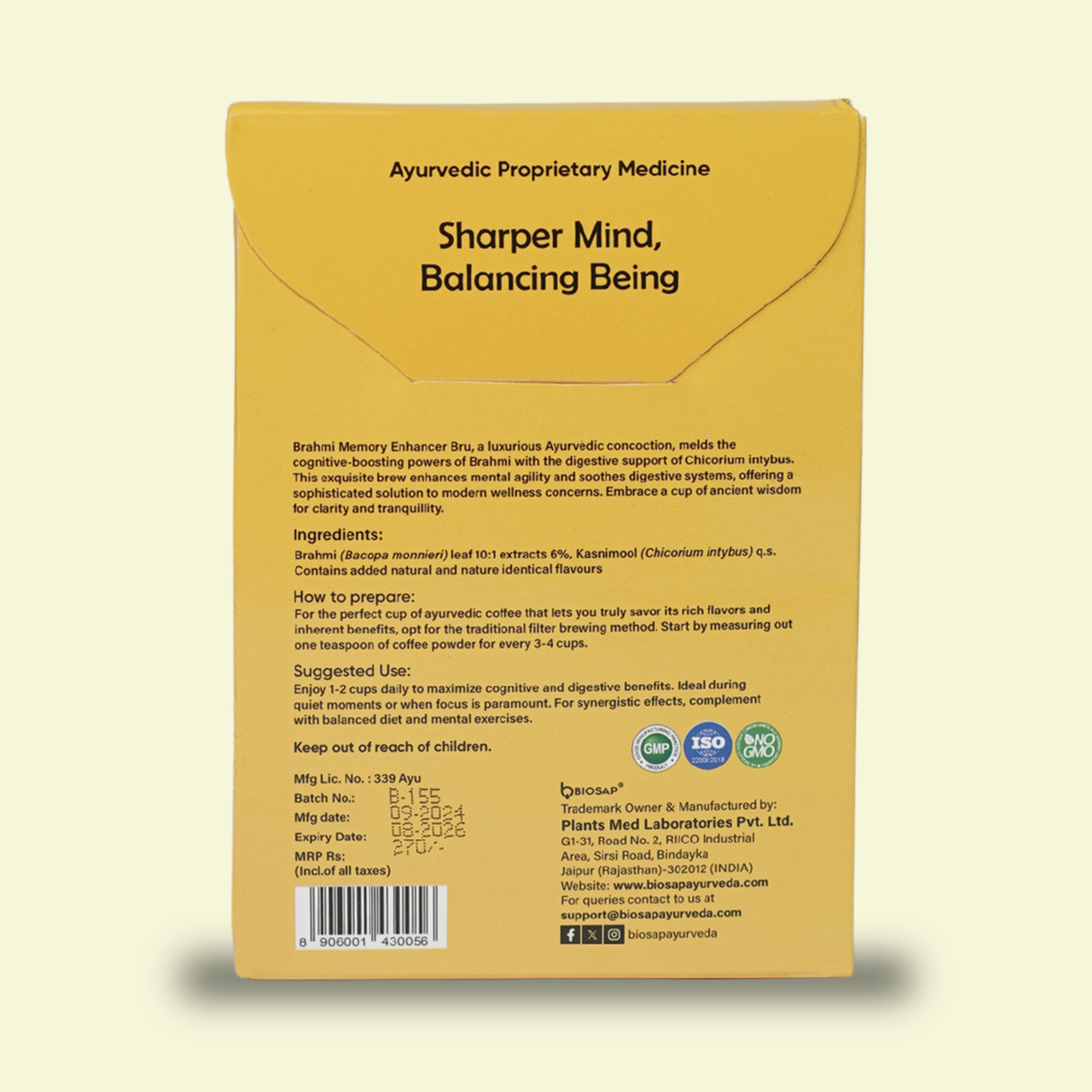 Memory Enhancer Bru - Brahmi