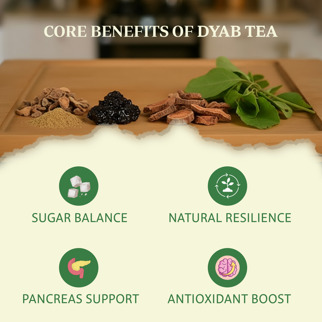 BIOSAP® Dyab Tea Herbal Infusion Green Tea for Metabolic Wellness